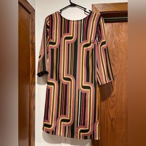 Women's original dress. Size M/L. Gold, silver, black.